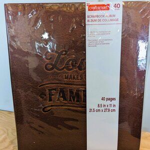 Craft Smart NWT Love Makes Us Family Scrapbook Album